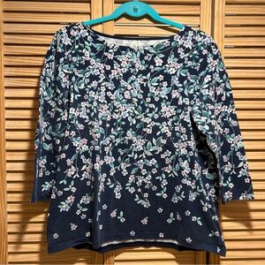 Floral 3/4 Sleeve Top